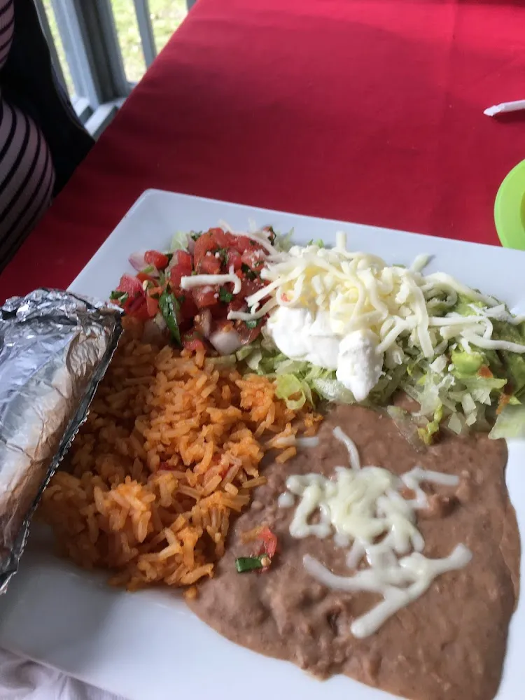 Grilled Steak and Chicken Chimichanga